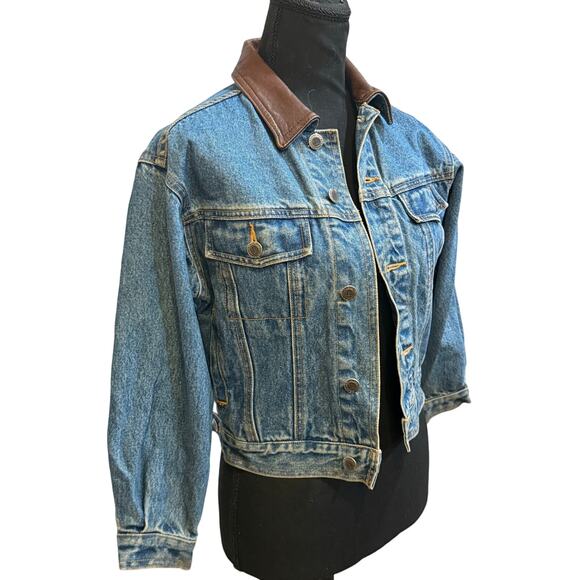 Vintage Kids Medium Warner Bros Cartoon Tasmanian Devil Outlaw Denim Jacket - Picture 13 of 16